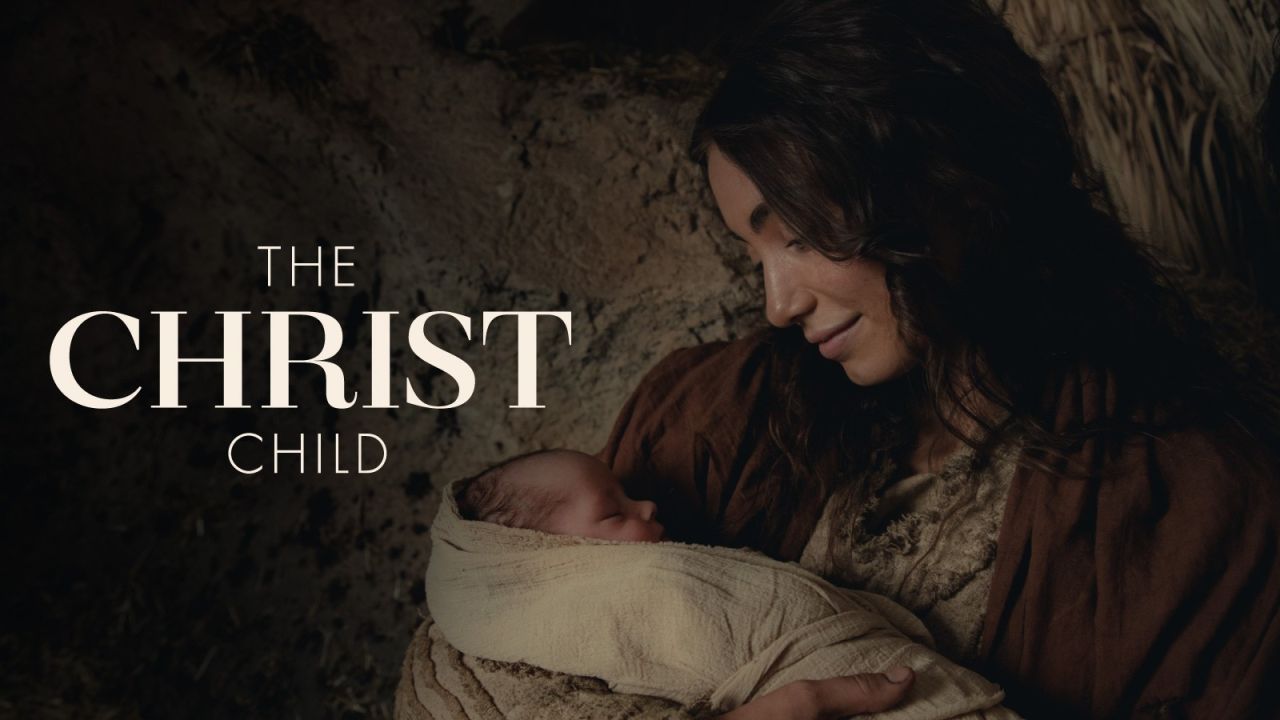 Maria segura o bebé Jesus